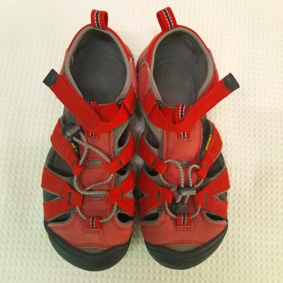 Keen Kid's Newport H2 Sandals Red Size 4 - Picture 2 of 7